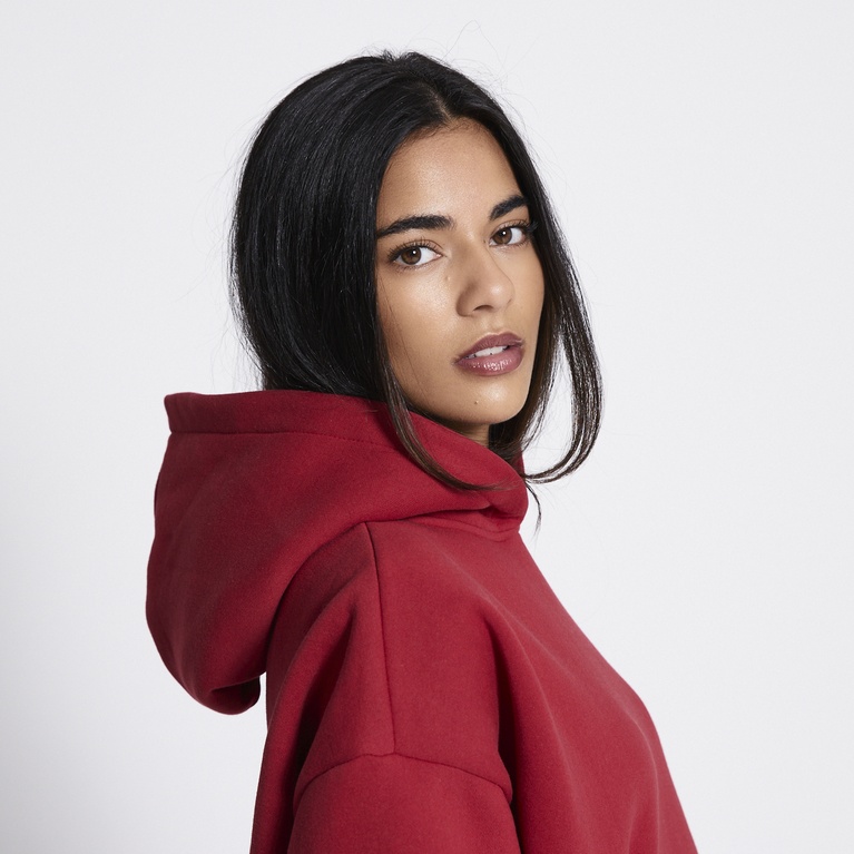 Heavy hoodie "Hilma" Red